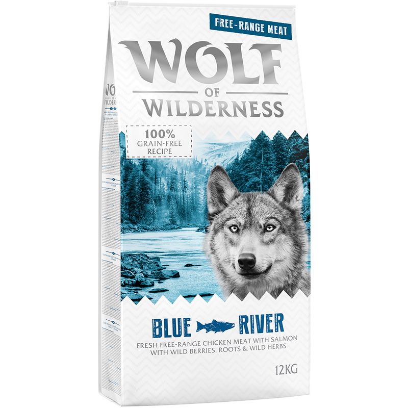 Wolf of Wilderness Adult 'Blue River' - Freilandhuhn & Lachs