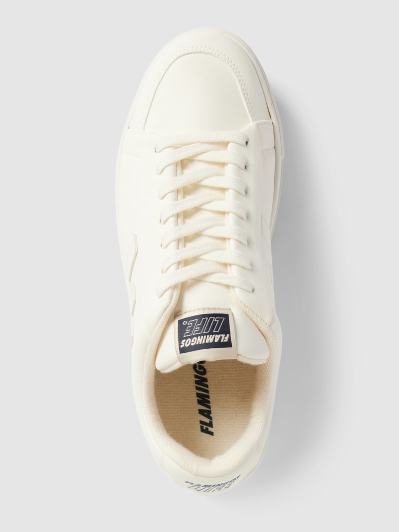 Sneaker mit Label-Detail Modell 'Classic 70s' in weiß