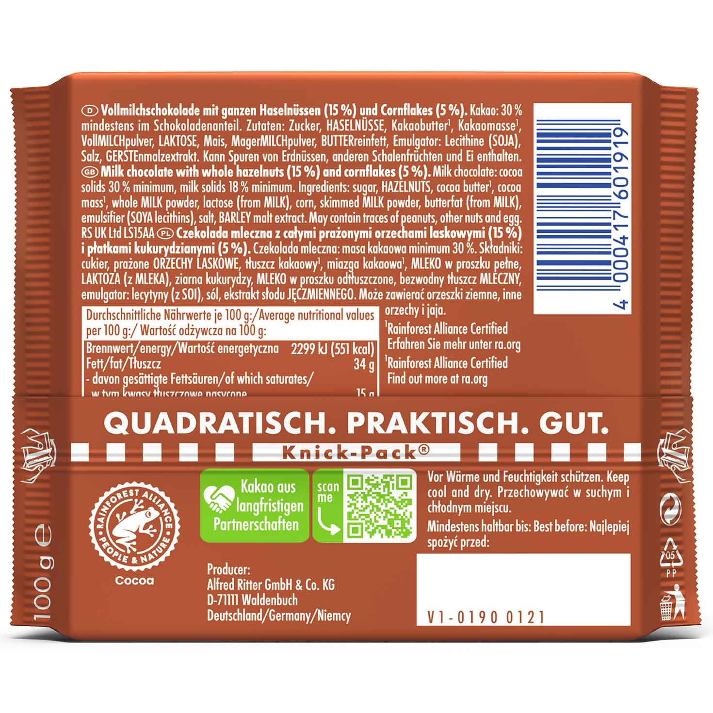 Ritter Sport Knusper-Nuss 100g