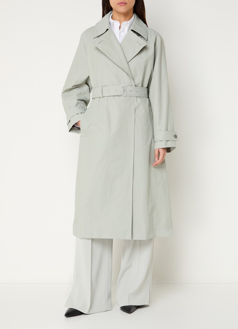 Trench doppiopetto Calvin Klein con cintura e tasche laterali