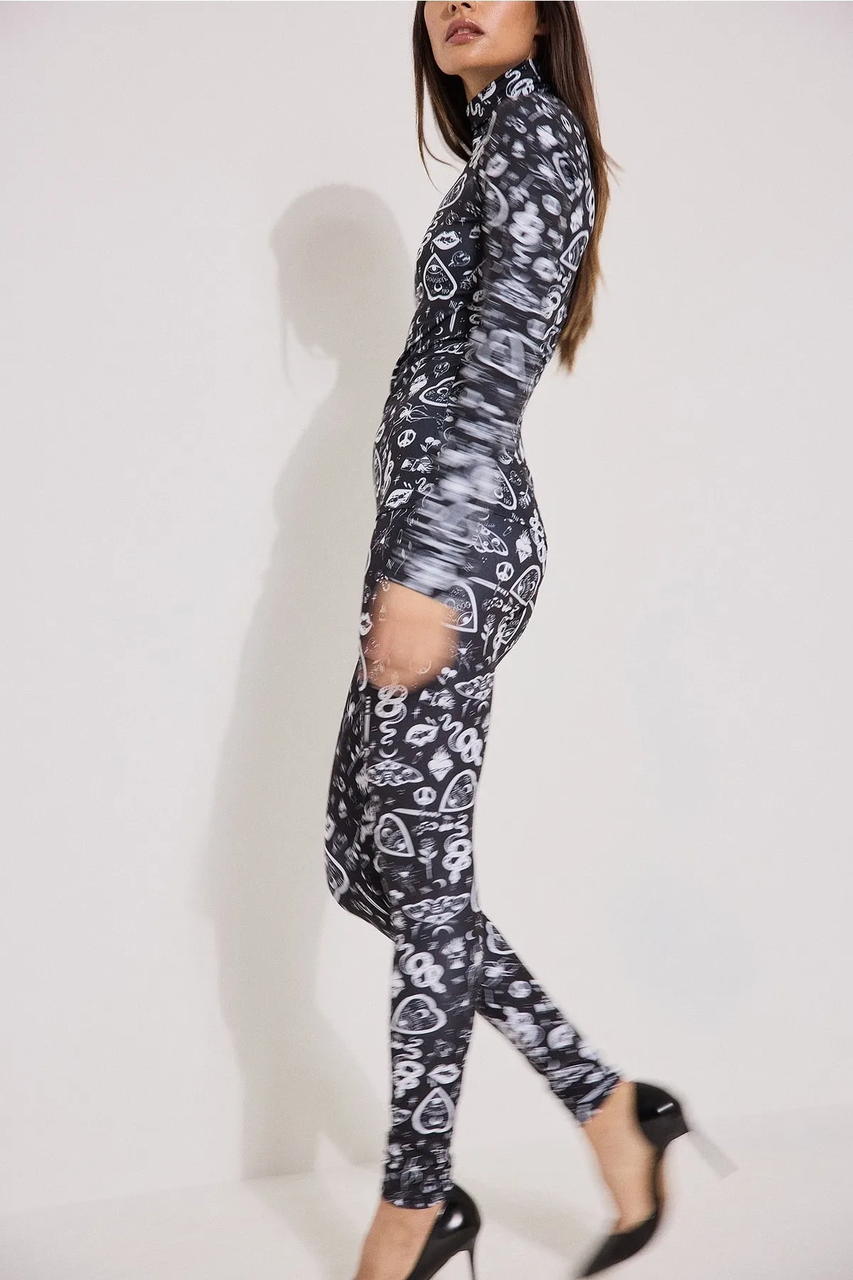 NA-KD  Sport-Leggings - Mehrfarbig - Mittlerer Bund