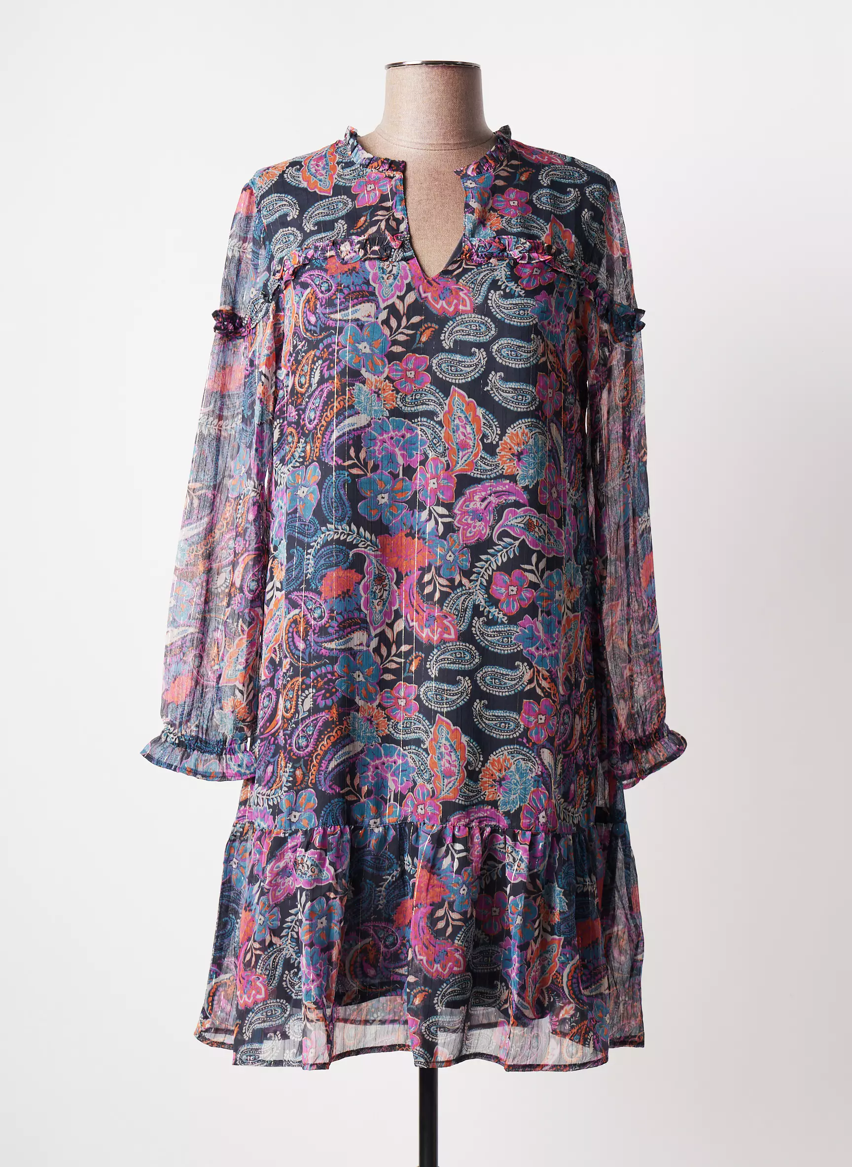 Blancheporte Robes Mi Longues Femme couleur bleu