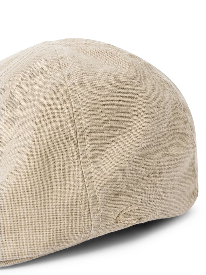 Camel Active Schiebermütze mit Leinen-Anteil in beige - 0001 günstig kaufen L