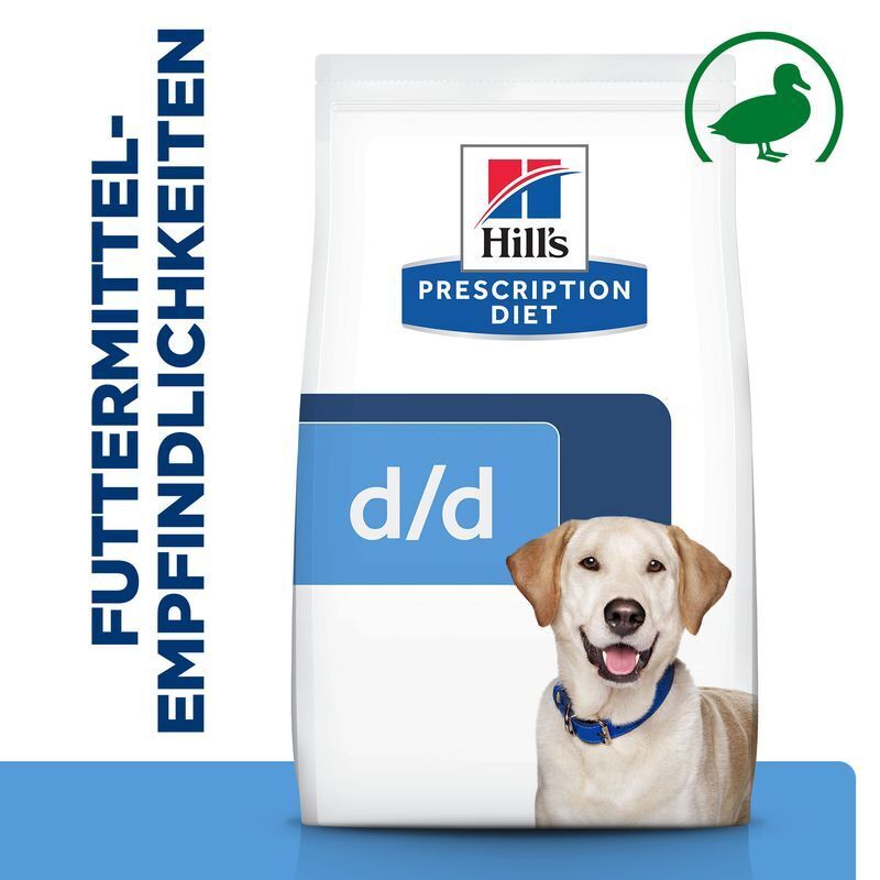 Hill's Hypoallergenes Hundefutter Hill's Prescription Diet Food Sensitivities d/d Ente und Reis 12 kg