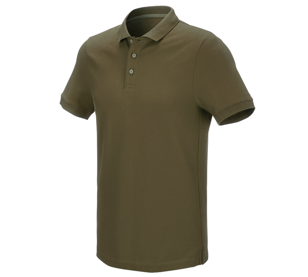 e.s. Piqué-Polo cotton stretch