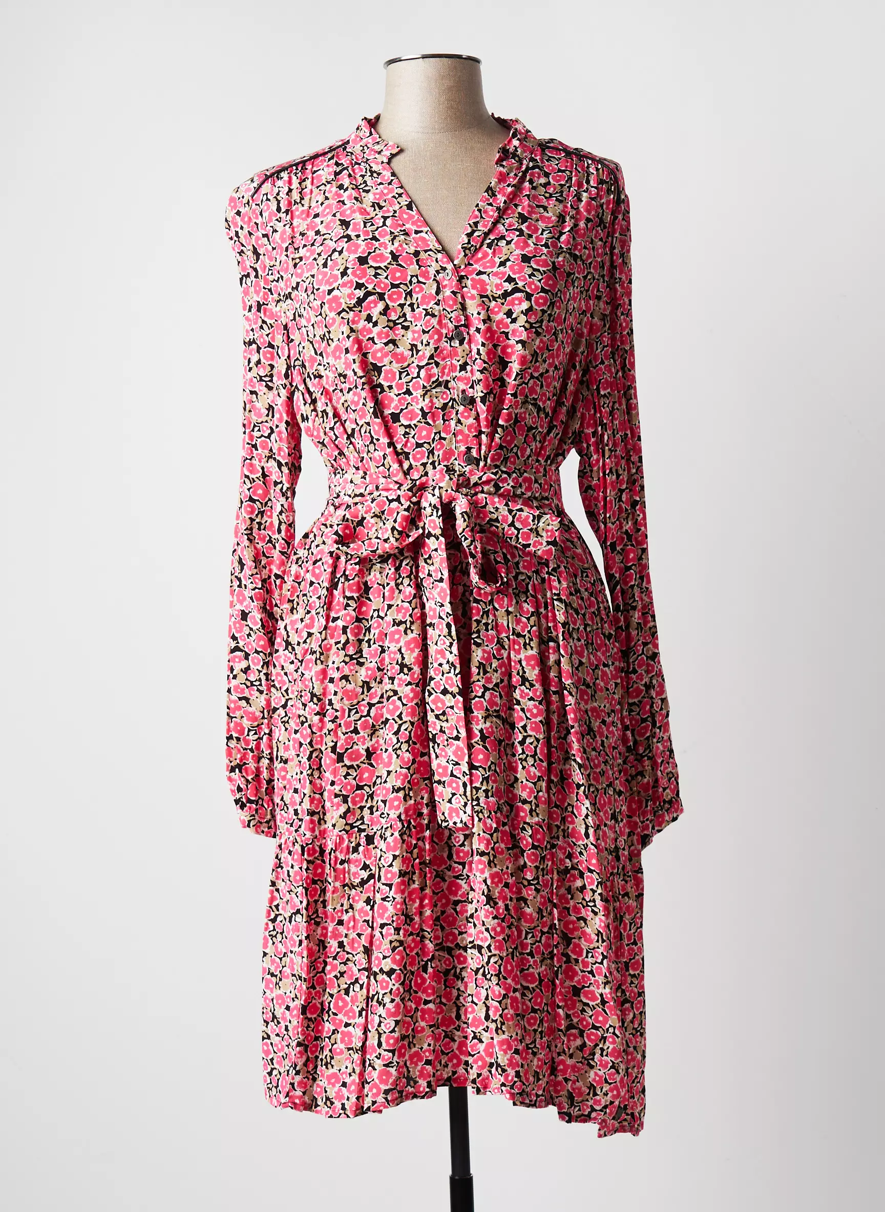 Garcia Robes Mi Longues Femme couleur rose