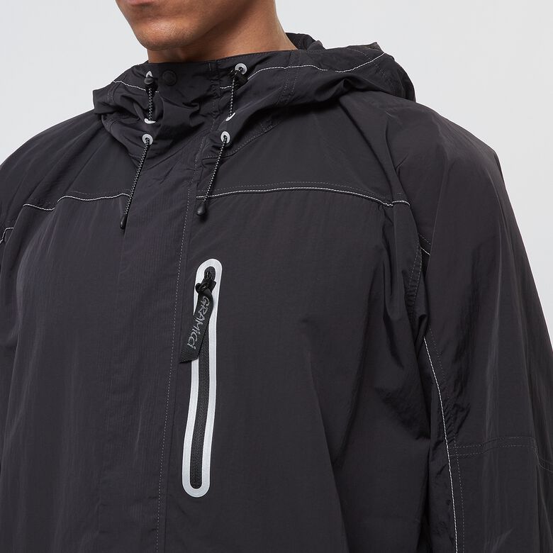 Gramicci x And Wander Patchwork Wind Hoodie black