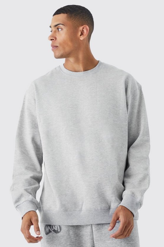 Basic Oversize Rundhals-Sweatshirt