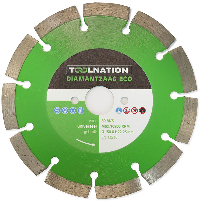 Toolnation NSUE1509TN Diamant-Sägeblatt 150 mm ECO