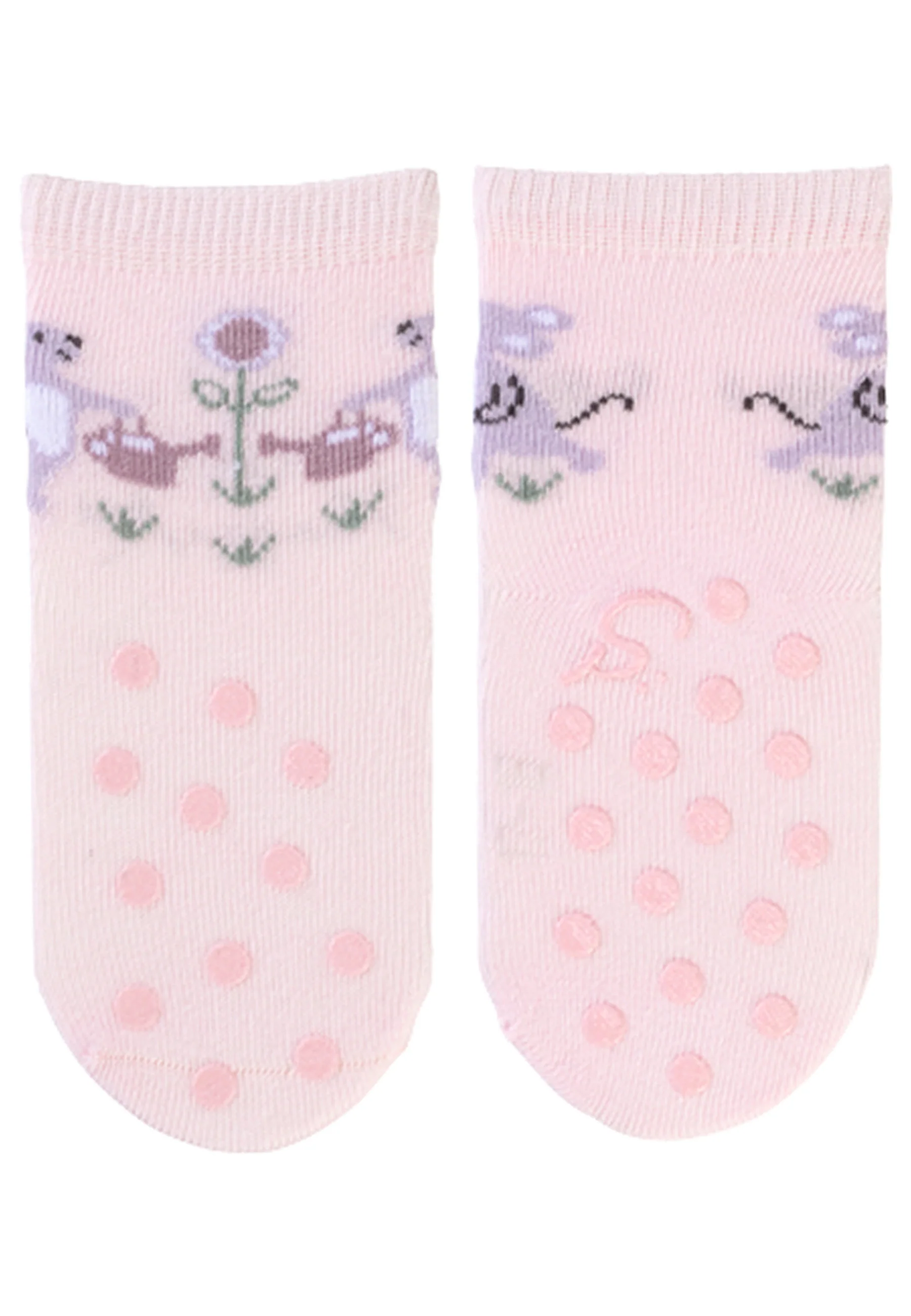 ABS Krabbelsocken im 2er Pack mit Motiv Maus