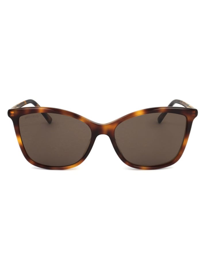 Jimmy Choo Damen-Sonnenbrille in Gold/ Braun günstig kaufen 56