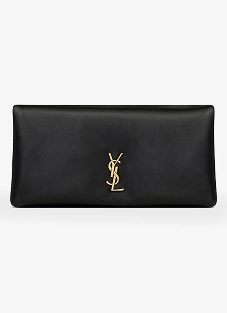 Saint Lauren Calypso Mini clutch od janjeće kože