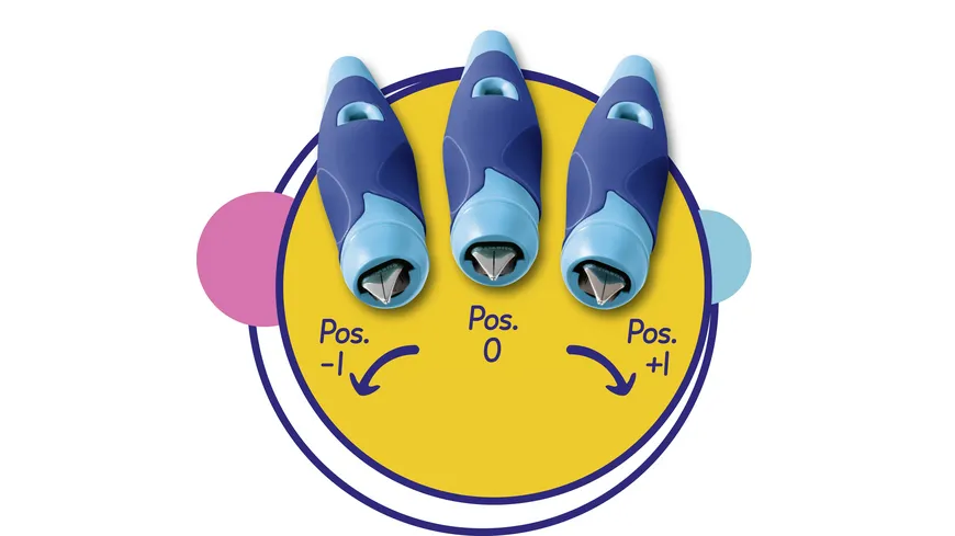 STABILO® EASYbirdy Füller für Rechtshänder in aqua grün/mint inklusive Patrone  - Schreibfarbe blau (löschbar)