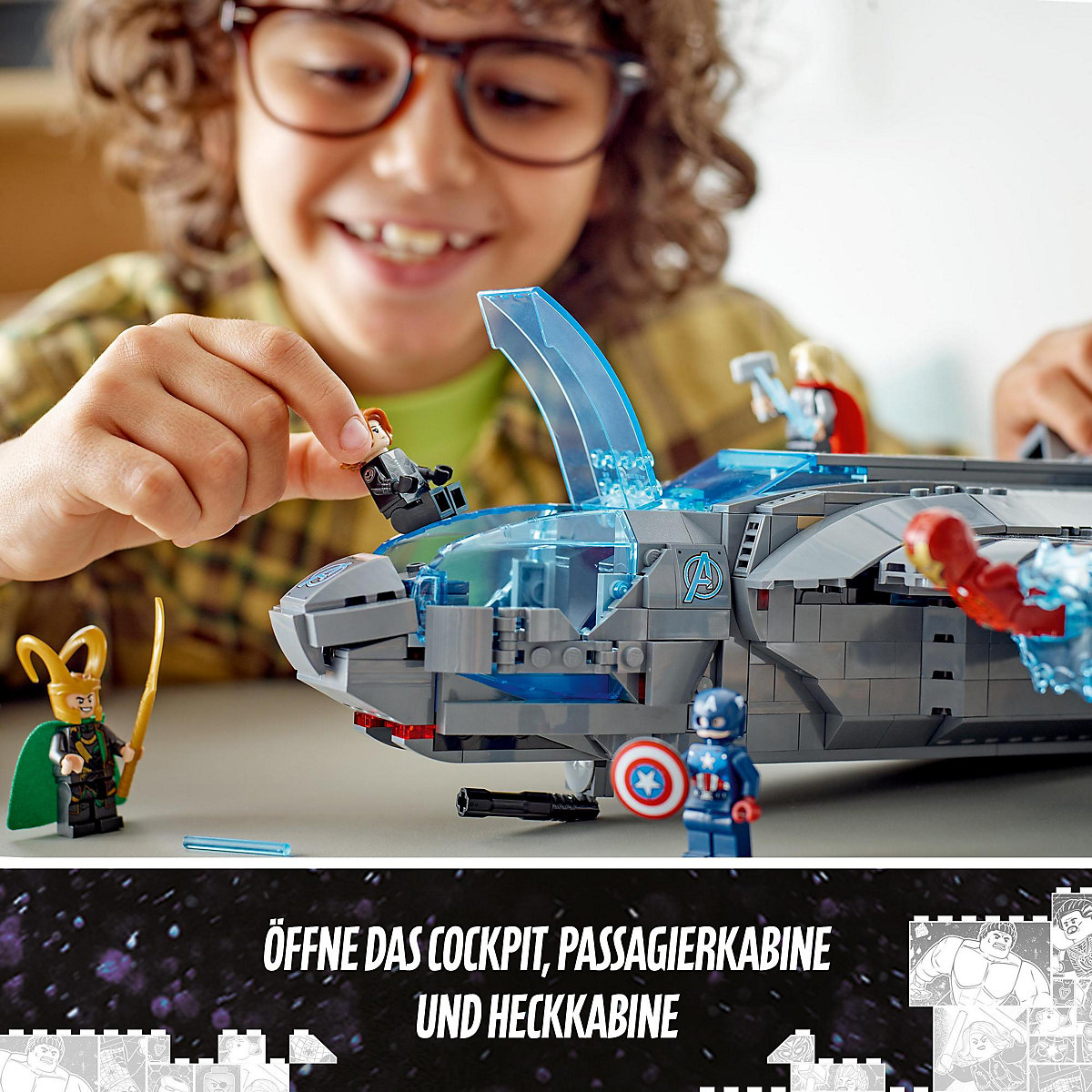LEGO® Marvel Super Heroes™ 76248 Der Quinjet der Avengers