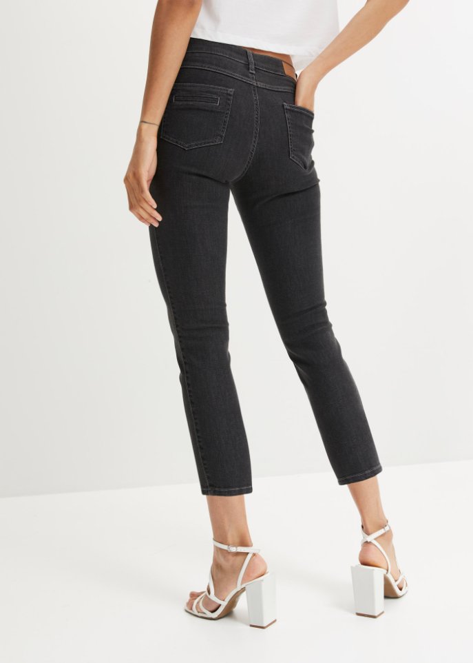 Stretch-Jeans, Skinny, knöchelfrei