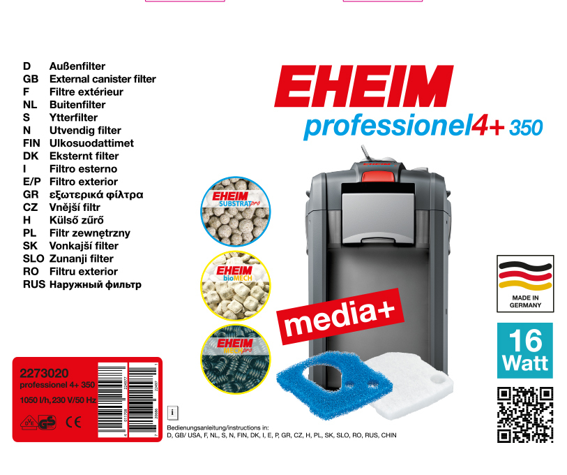 EHEIM Filter EHEIM professionel 4+ 350