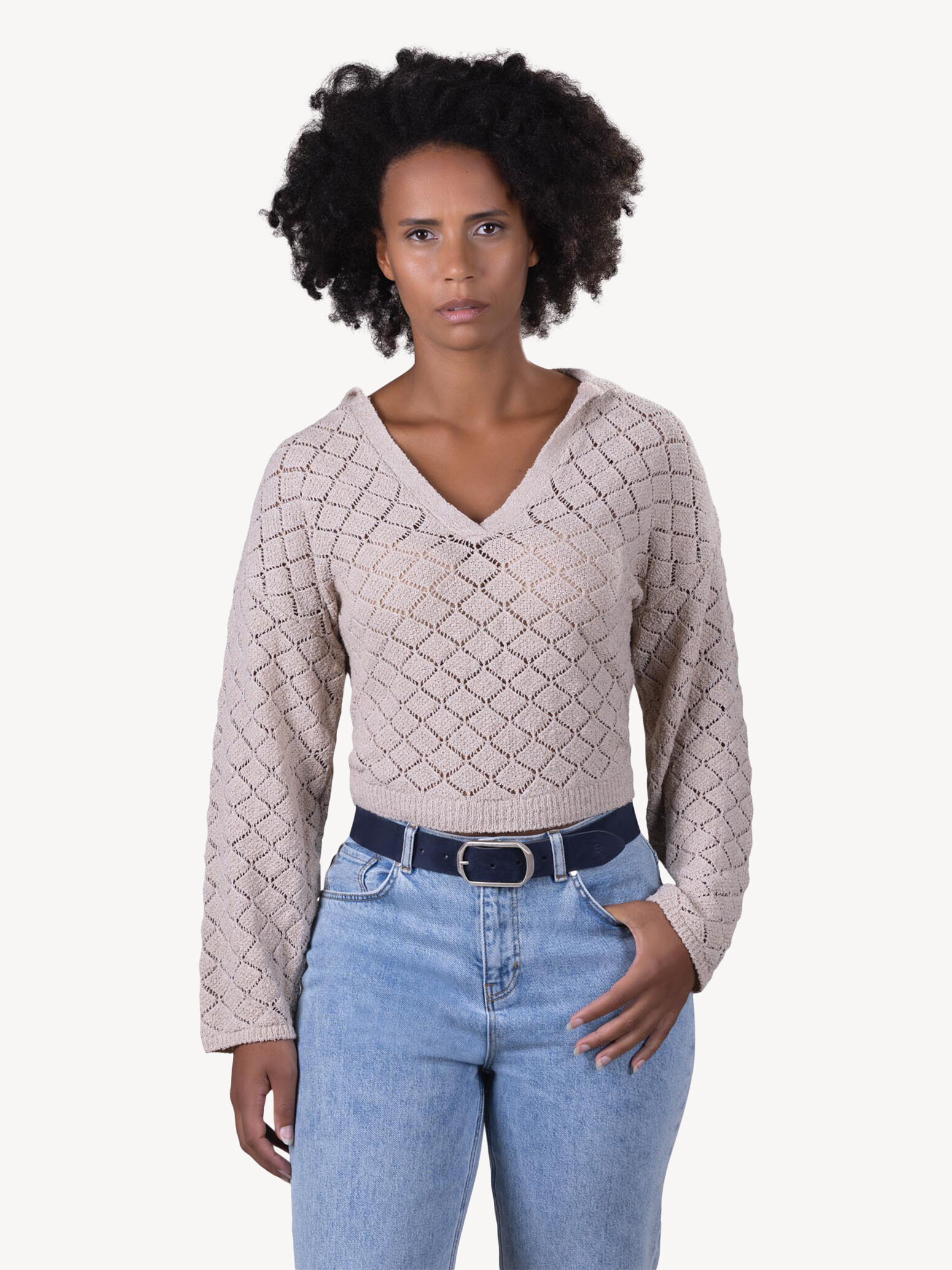Ceinture en cuir - bleu