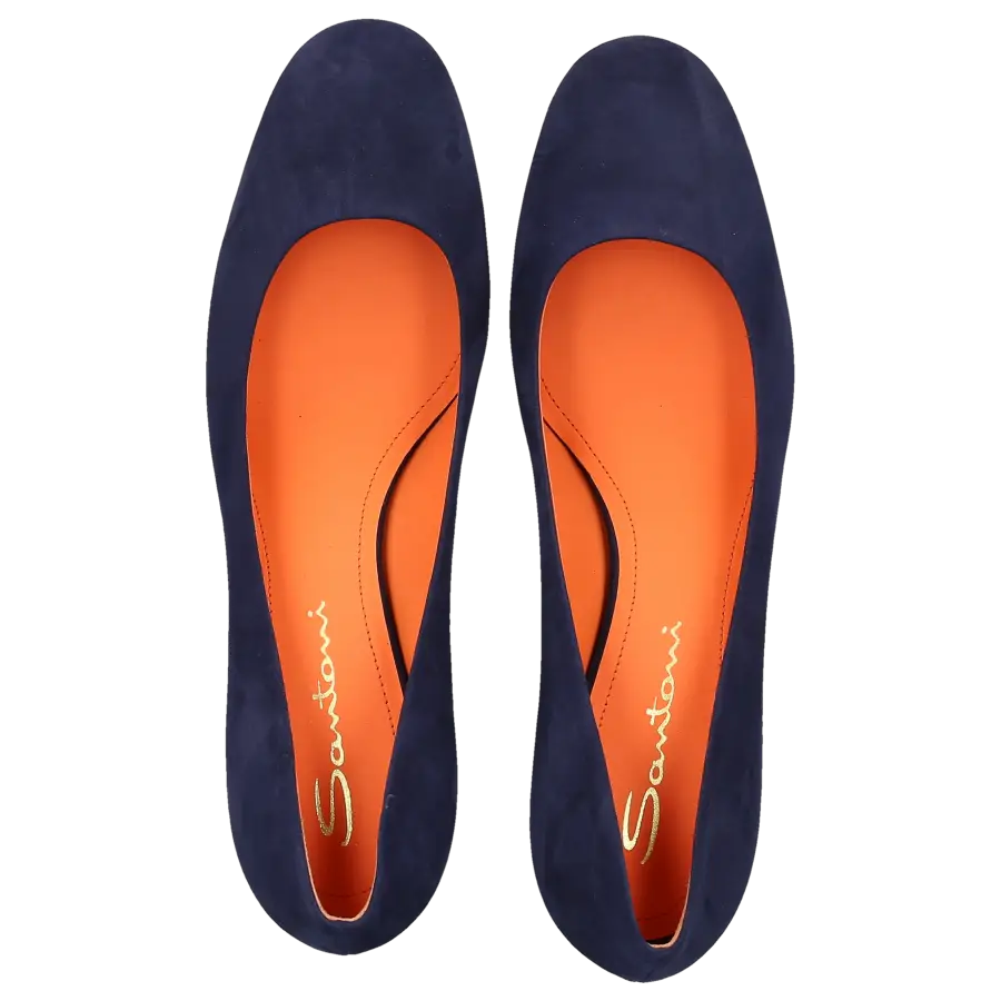 Santoni - Pumps 59621 Veloursleder - blau