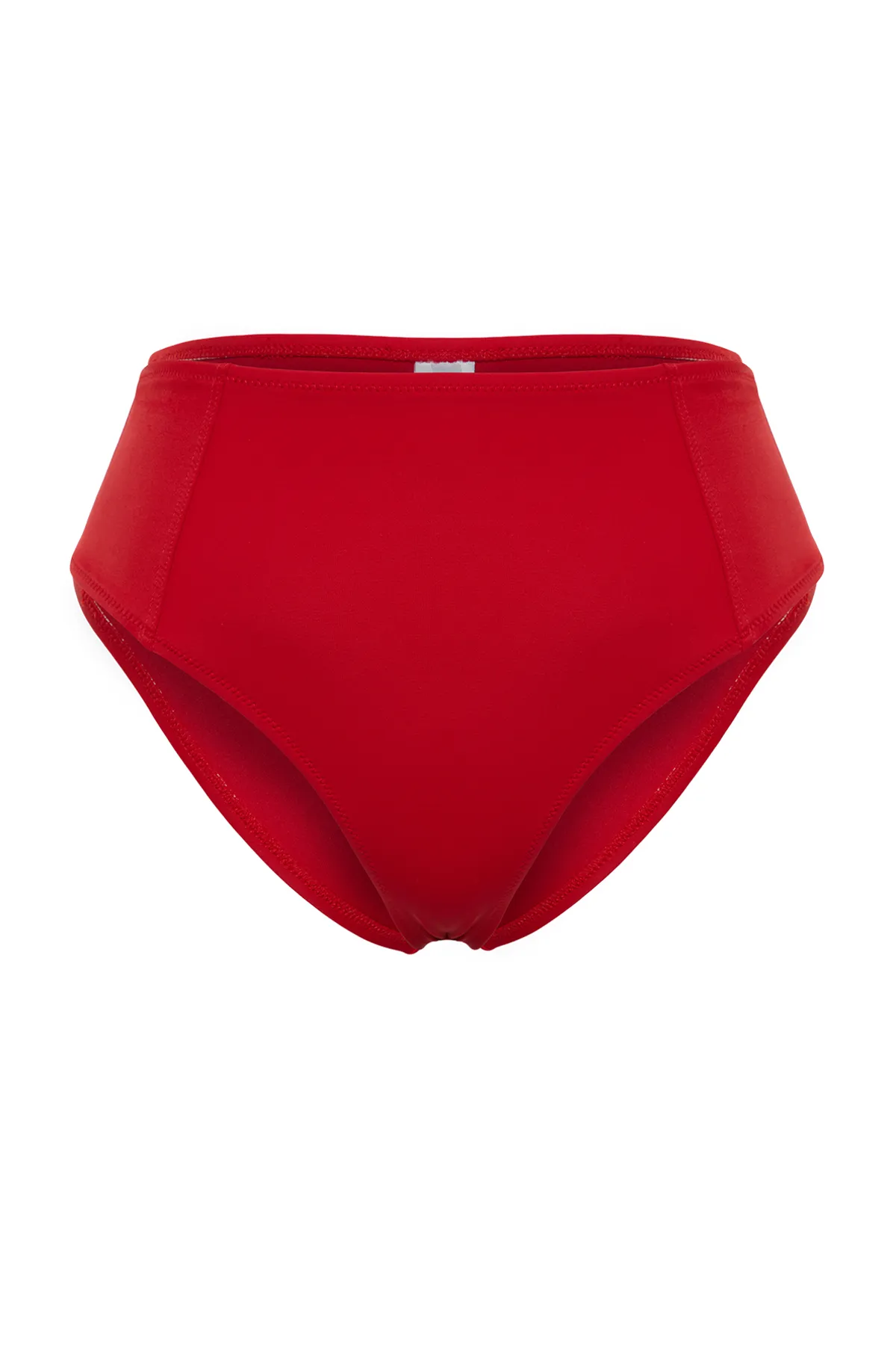 Trendyol Collection  Rote Hipster-Bikinihose mit hoher Taille TBESS21BA0387