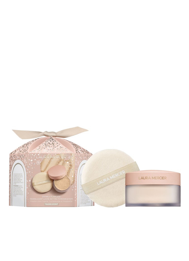 Pudră liberă și puf de pudră translucide Divinely Flawless Laura Mercier – Ediție limitată