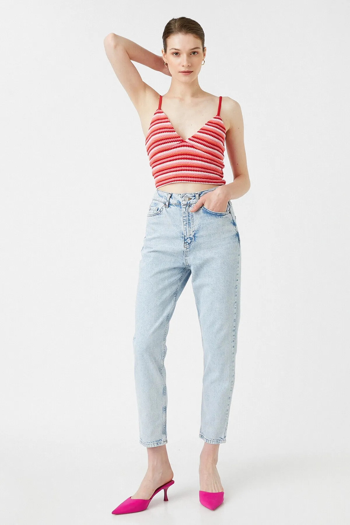 Koton  Gebleichte Damenjeans 2SAL40307MD