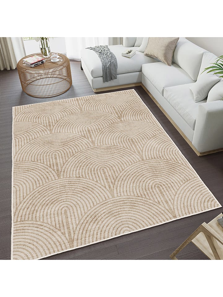 CARPET DIEM Kurzflor-Teppich in Beige günstig kaufen