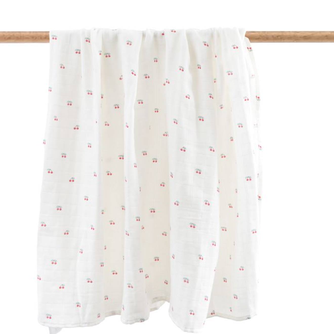 Maxi-lange en coton bio* Cerise beige