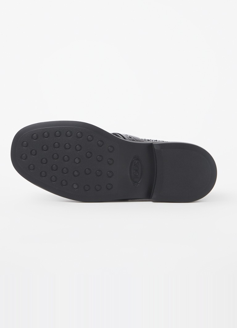 Tod's loafer i kalveskinn med frynser