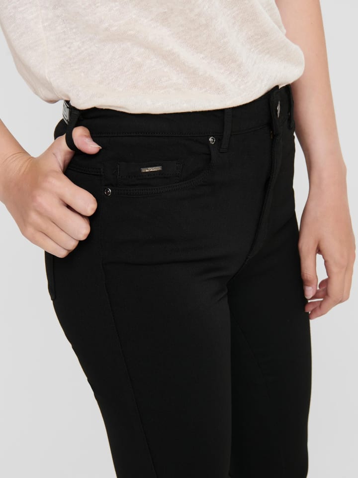 ONLY Skinny Fit Jeans High Waist Stretch Denim 5-Pocket Hose ONLFOREVER in Schwarz günstig kaufen