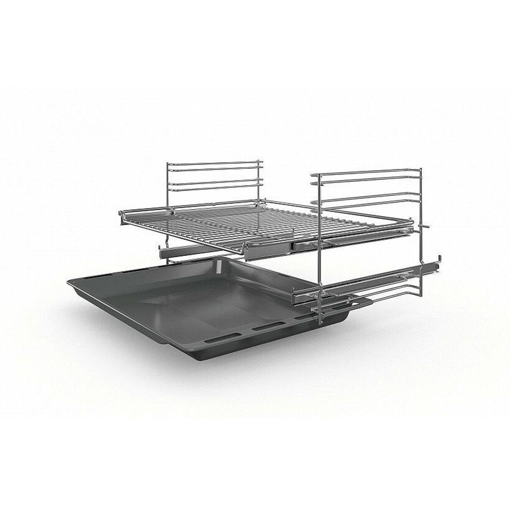 BOSCH Gasherd-Set Gas Herd Autark Bosch 2xTeleskop Backofen Umluft + GAS Kochfeld, mit 2-fach-Teleskopauszug