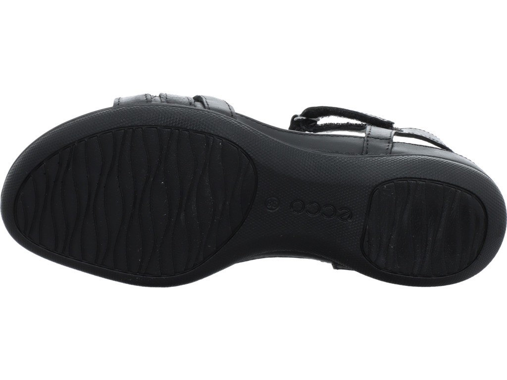 ECCO Komfort Sandalen schwarz Flash