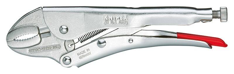 Knipex Greifzange 41 04 250 Chrom Vanadium Elektrostahl 250 mm Silber, Rot