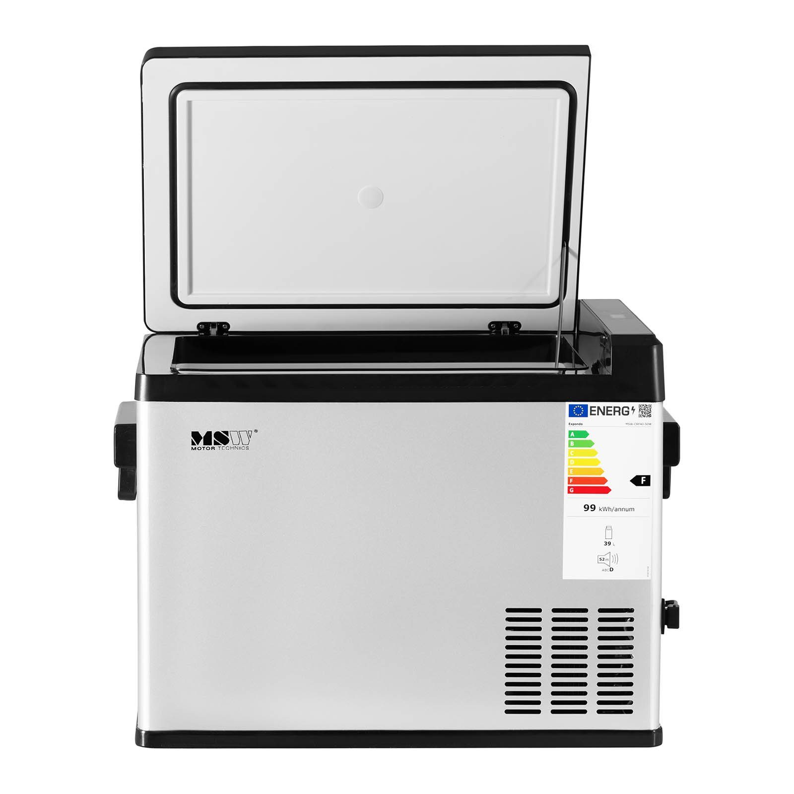 MSW Elektrische Kühlbox Auto-Kühlschrank mobiler Kühlschrank Reisekühlschrank 41 W 39 L -20
