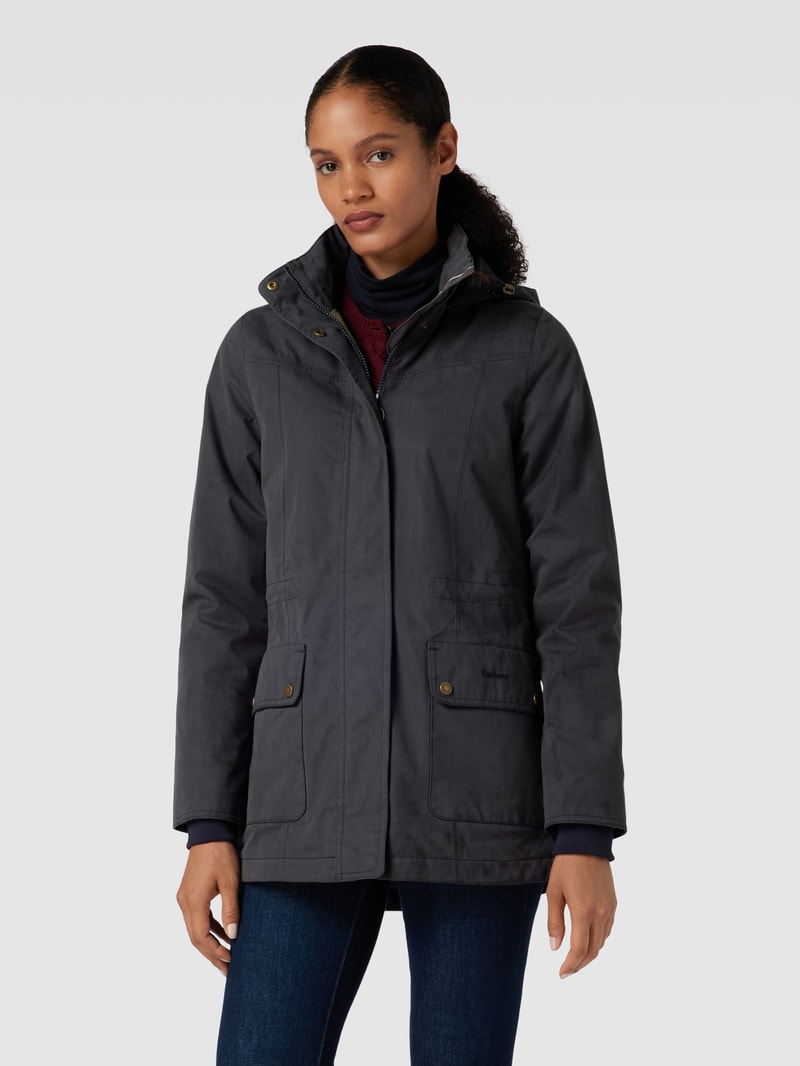 Jacke mit Eingrifftaschen Modell 'BUTTERCUP' in marineblau