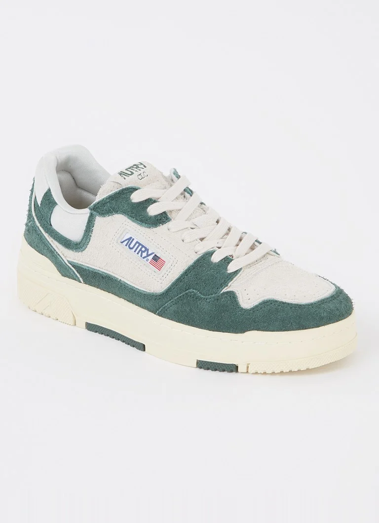 Autry CLC suede sneaker with mesh details