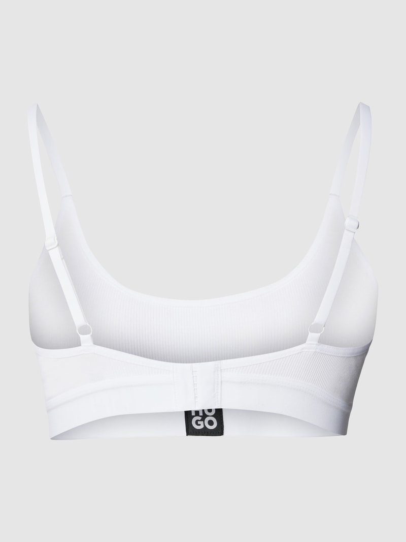 Bralette mit Label-Detail in weiß