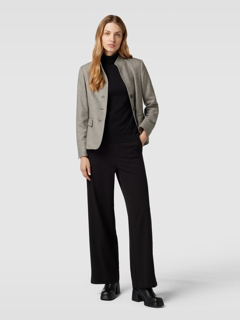 Blazer mit Pattentaschen in hellgrau