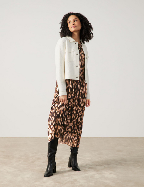 Plissiertes Maxikleid