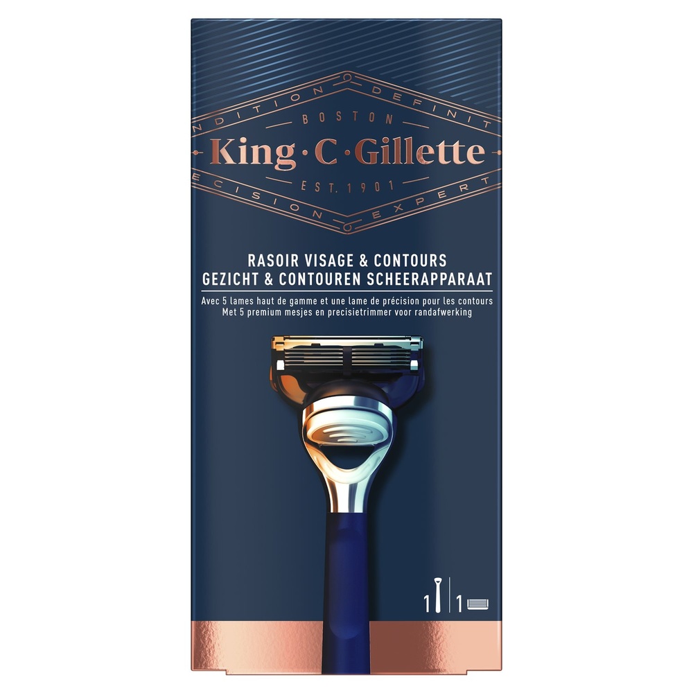 gillette King C. Gillette Rasoir, Rasage Et Contours Rasoirs
