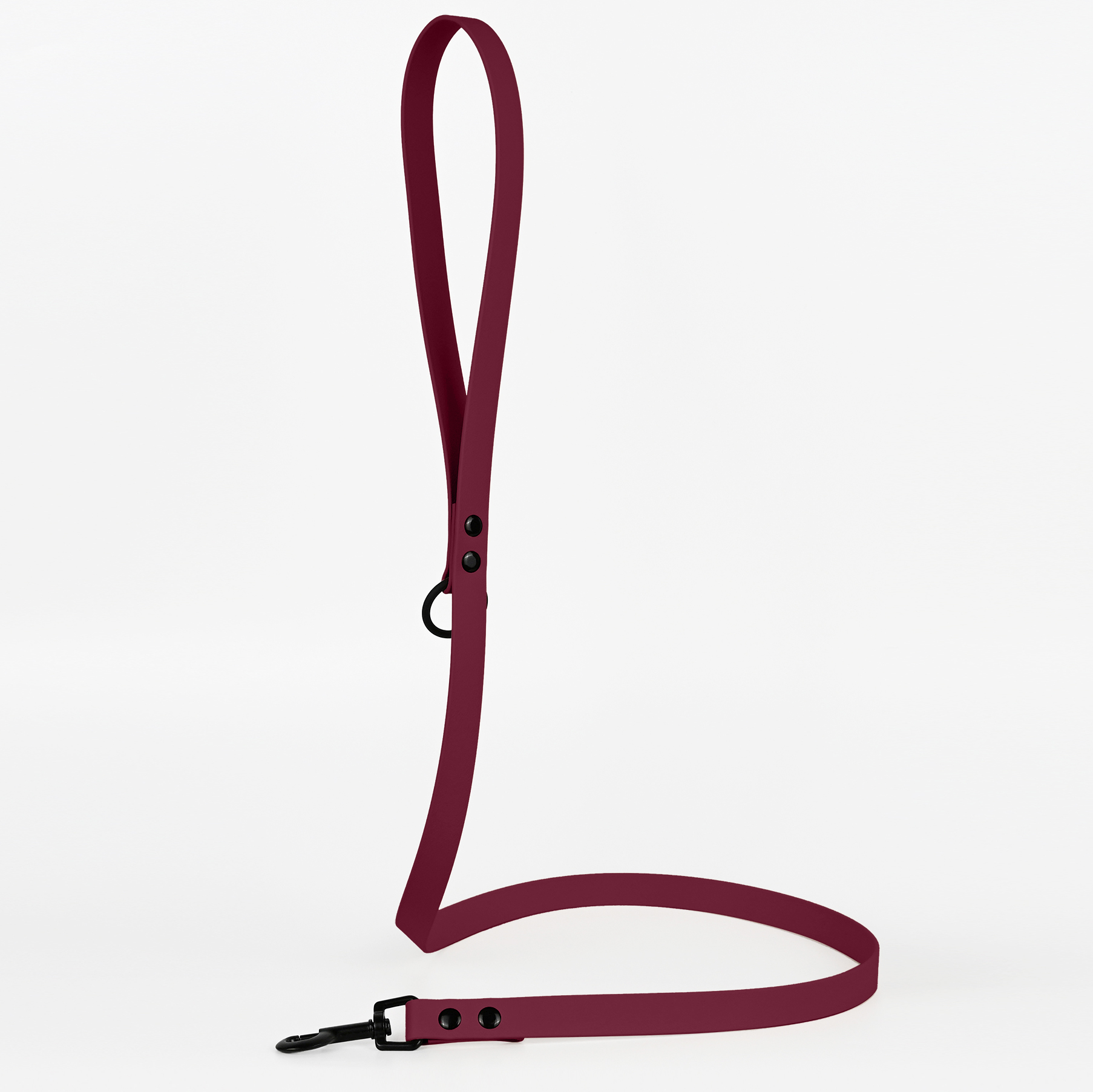 THE DOG IDEA Hundeleinen THE DOG IDEA Cityleine Biothane Khaki bordeaux