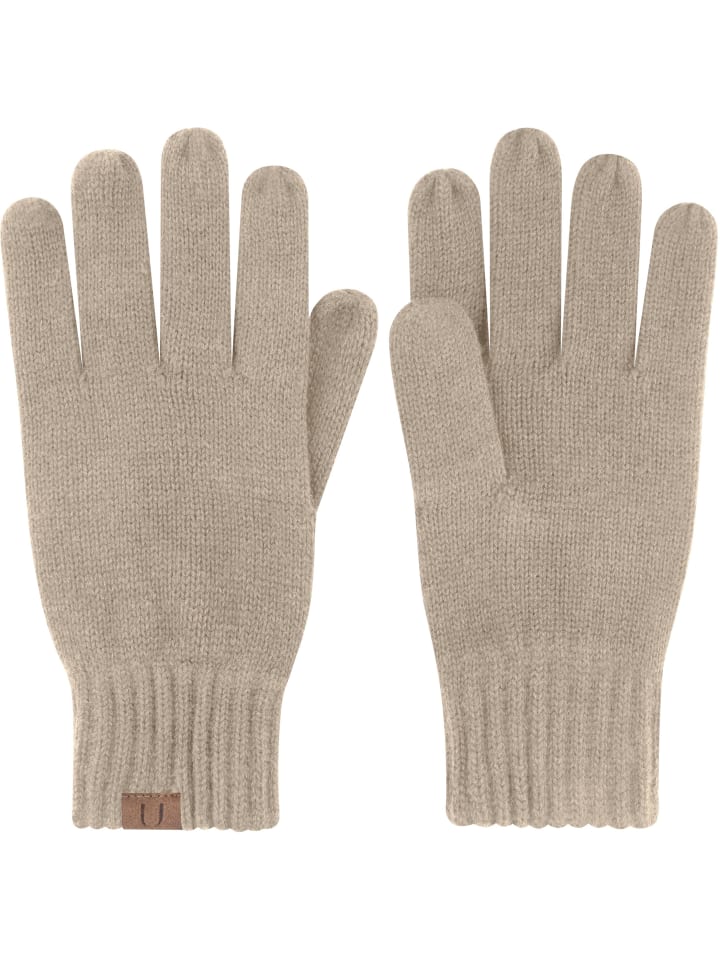 normani Merino Handschuhe Glattgestrickt in Beige günstig kaufen onesize