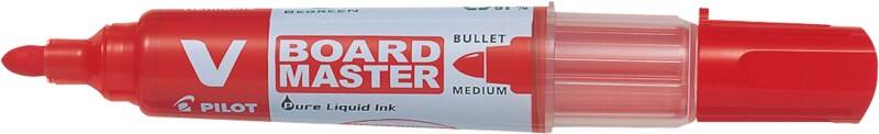 Pilot V-Board Master Whiteboard-Marker Rot Mittel Rundspitze 2,3 mm Recycled
