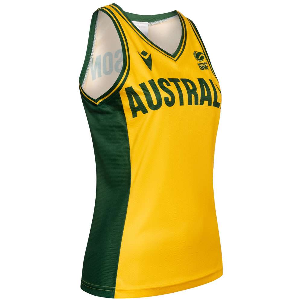 Australien Basketball macron Indigenous Damen Trikot gelb