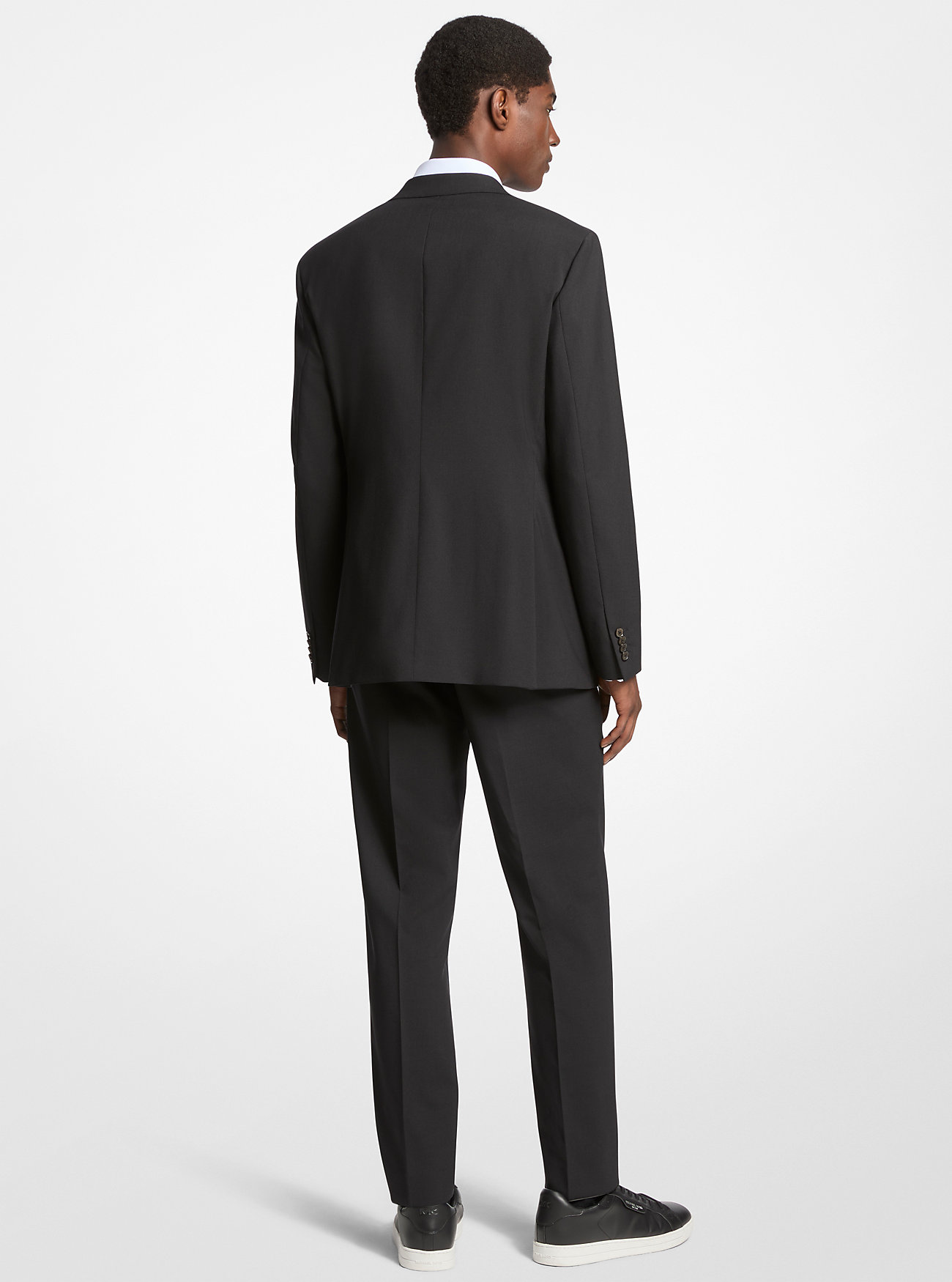 Slim-Fit Reisedress i Ullblanding - SVART