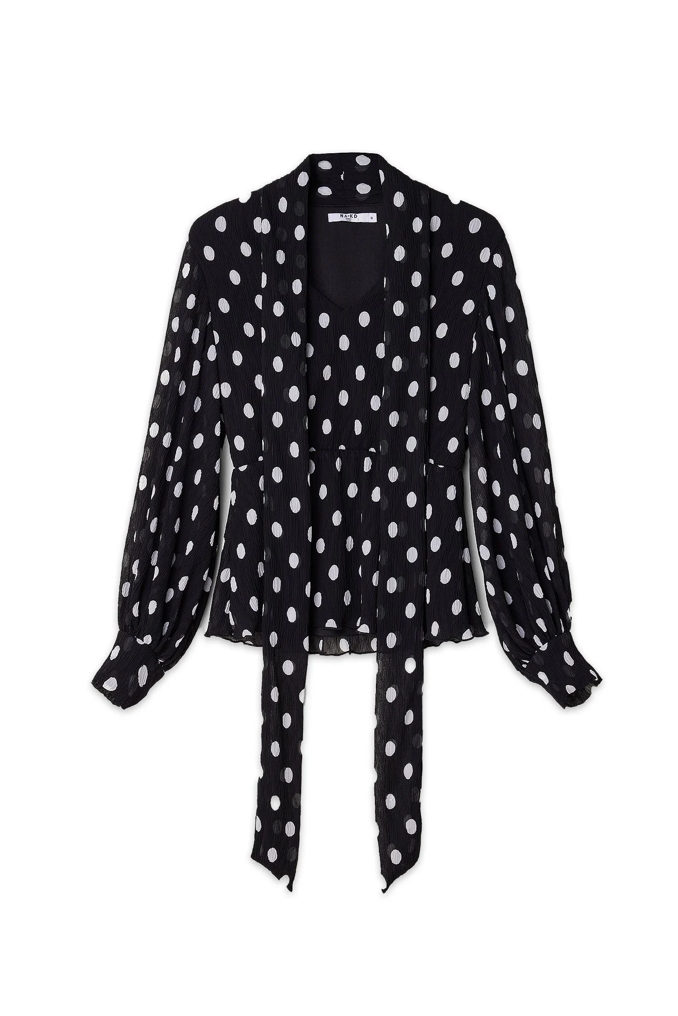 Chiffonbluse mit Schaldetail