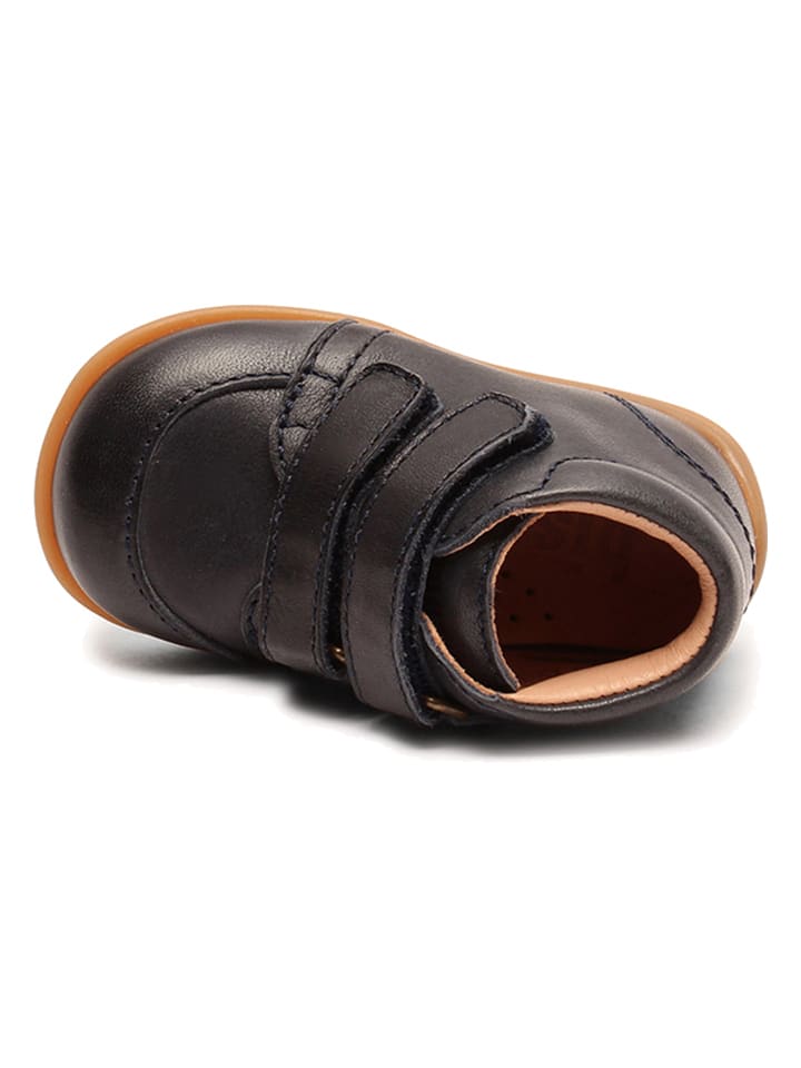 bisgaard Leder-Lauflernschuhe in Dunkelblau günstig kaufen
