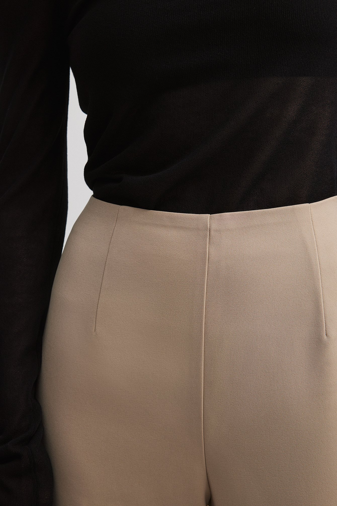 Tailored Darted High Waist Suit Pants