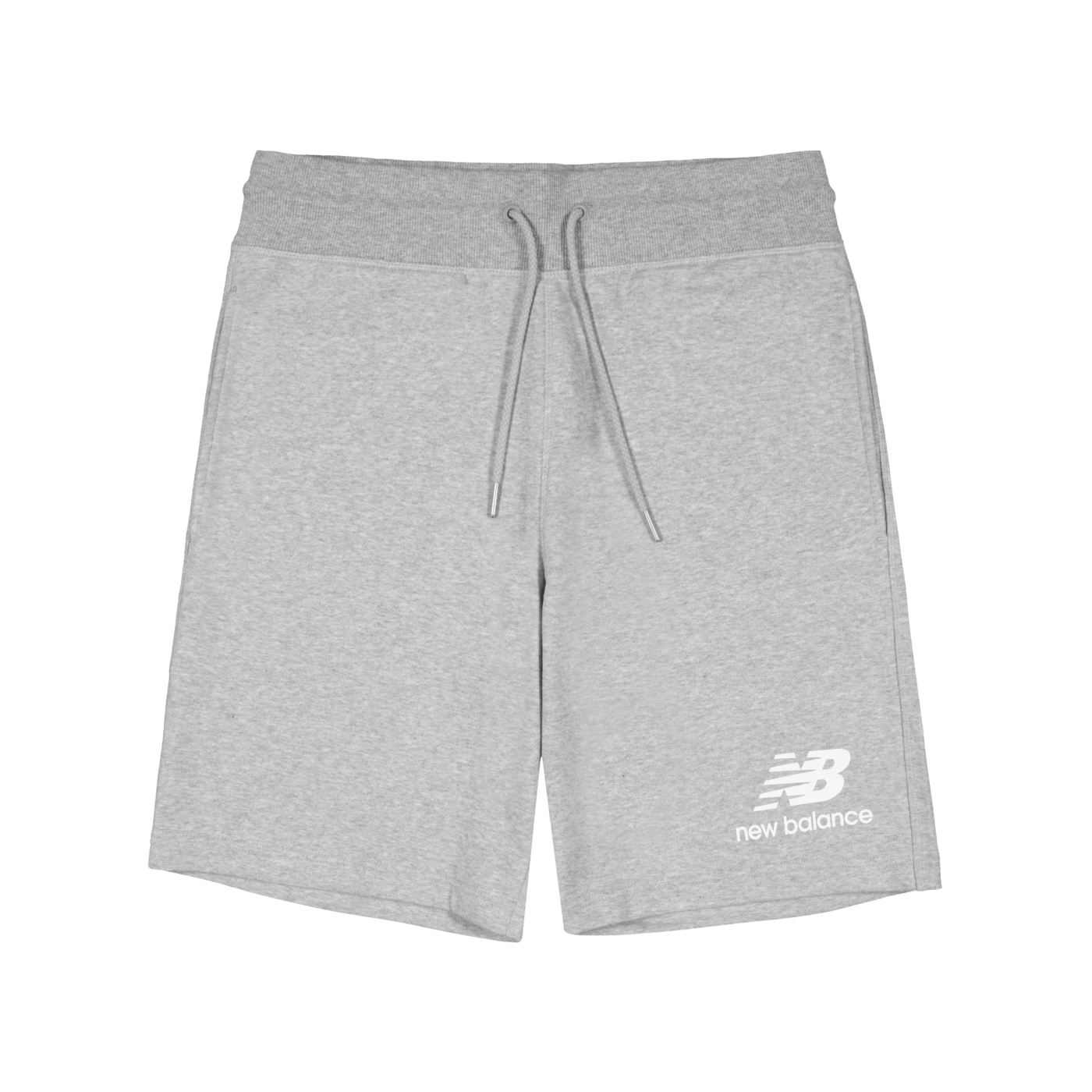 New Balance Essentials Stacked Logo Short Grau FAG