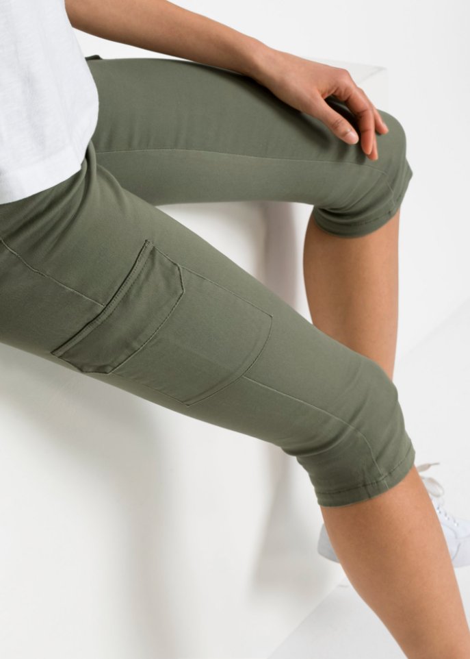 Capri-Hose im Cargo-Look