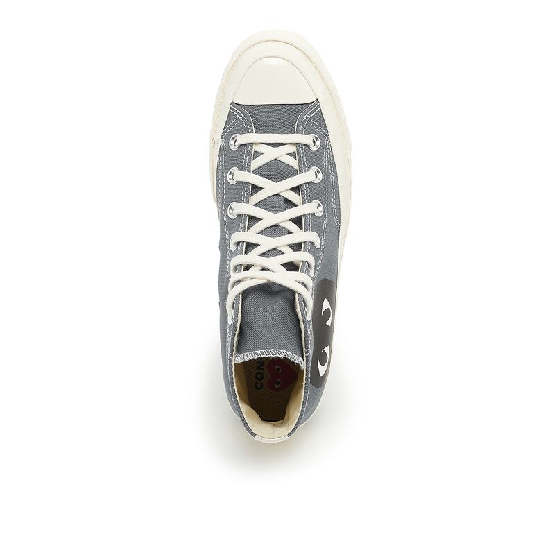 Comme des Garcons Play Black Heart Chuck Taylor All Star '70 High grey